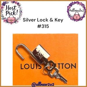 Louis Vuitton RARE SILVER Lock & Key #315 Multi-Host Pick